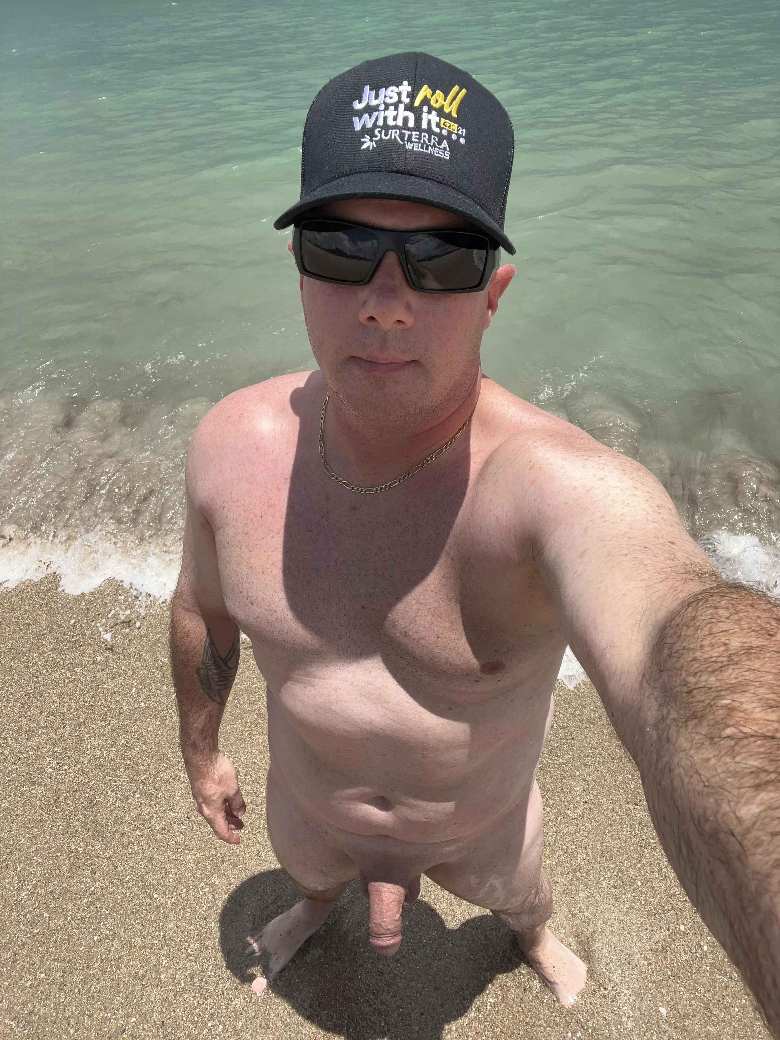 The warm water felt so good today at Playalinda posted by FLnudistguy