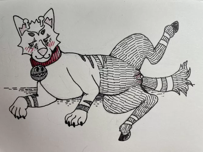 Torracat x Girafarig [M] (my art) by ruff_nite