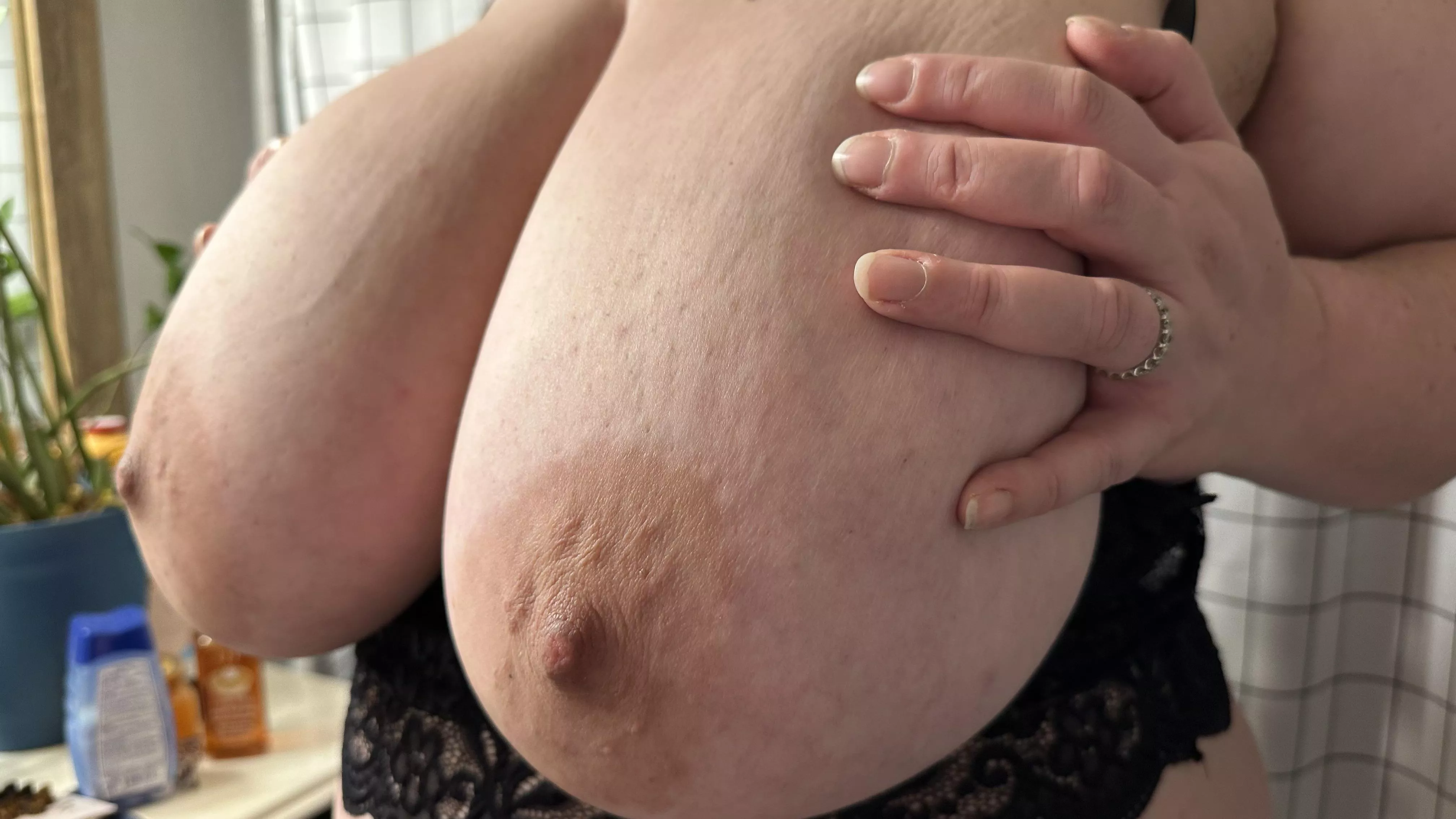 Waiting to be sucked posted by busty_von_tease