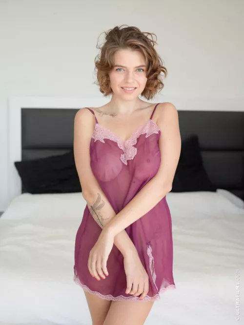 Wearing thin lingerie by SarasCaptions