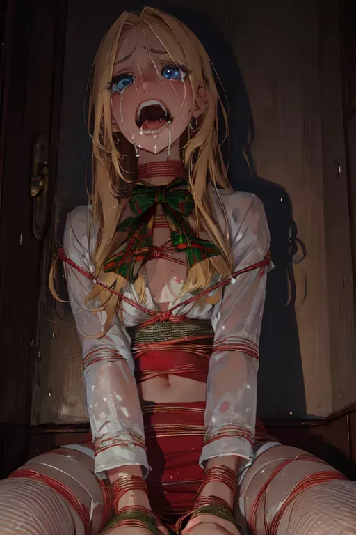 you got an early xmas gift in you closet, bound and ready to be used at you will 🎁😇 posted by f3mm4