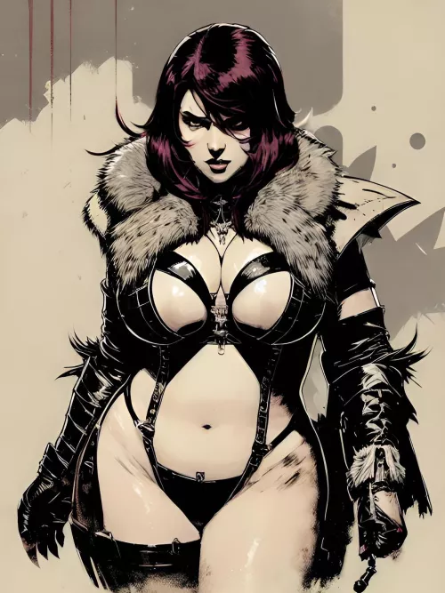 “Your party encounters a woman with Lycanthropy”, (Artist Unknown) by retrograze