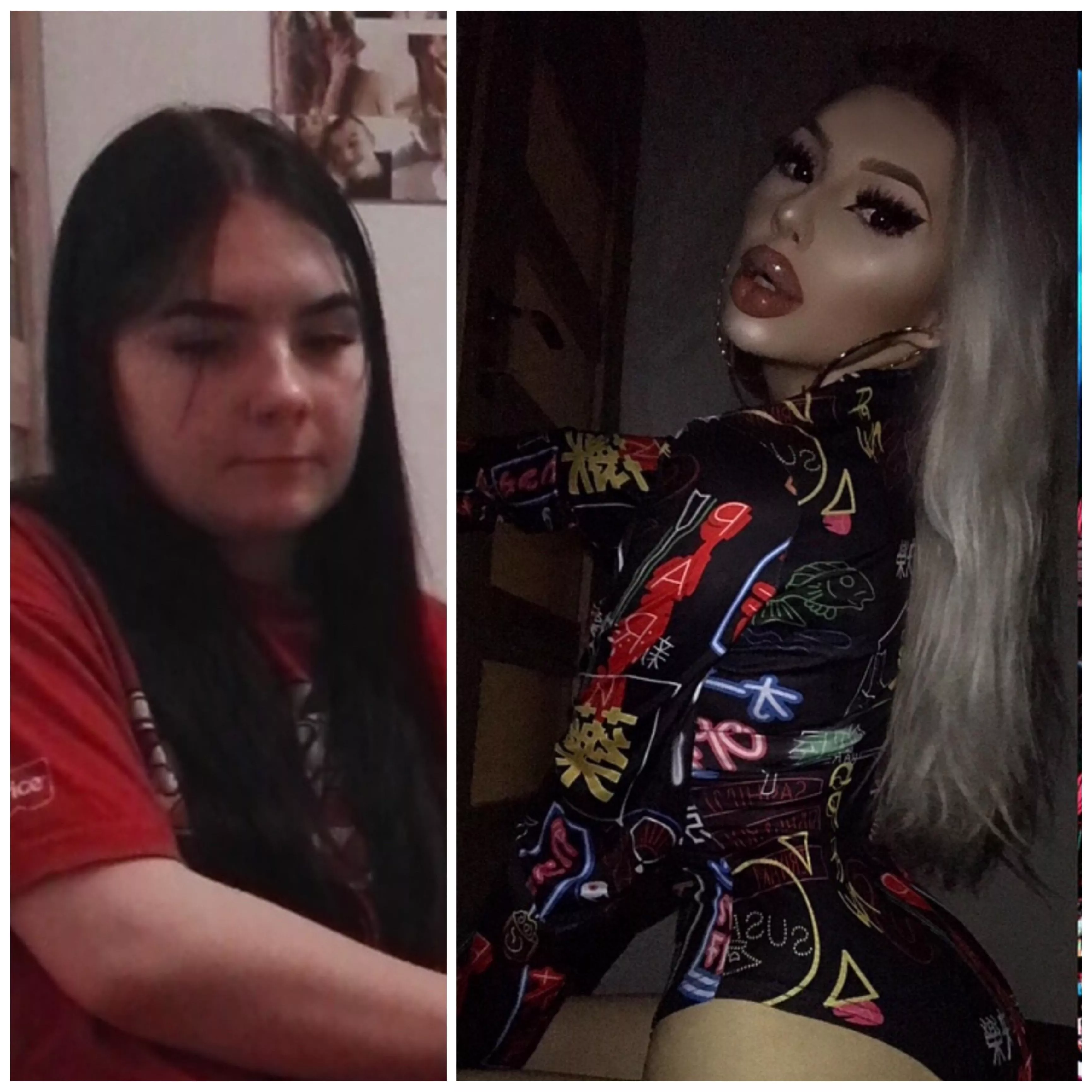 another one of my bimbofication🤭🖤 posted by charlotteventurax