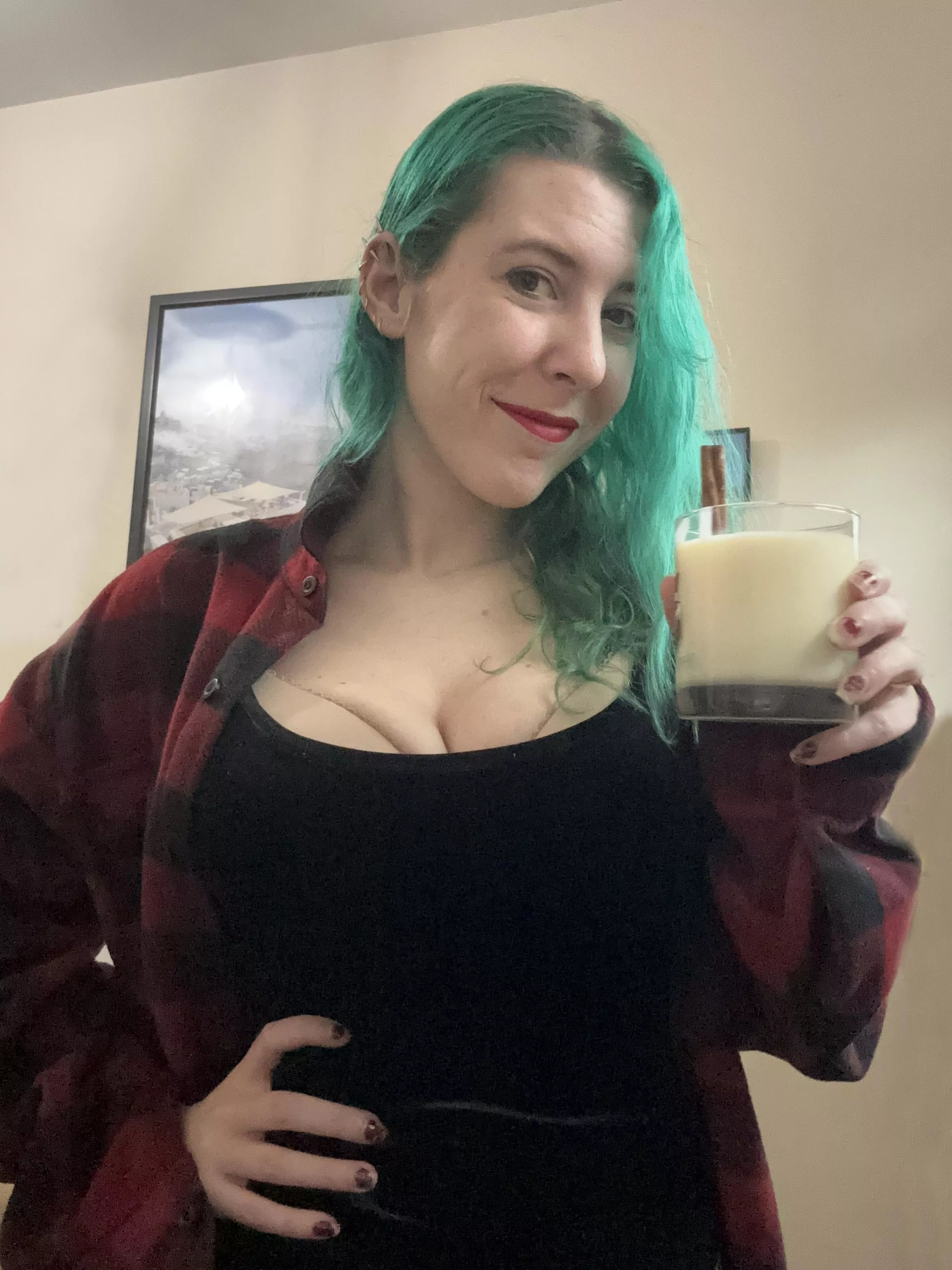 Eggnog and chill posted by sirenskiss3