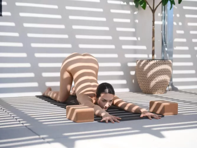 Extended puppy pose 🐶 by truenakedyoga