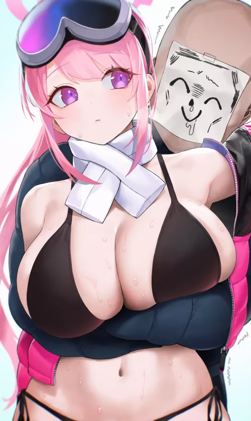 Izumimoto Eimi in black bikini [Blue Archive] by Zewen_Senpai