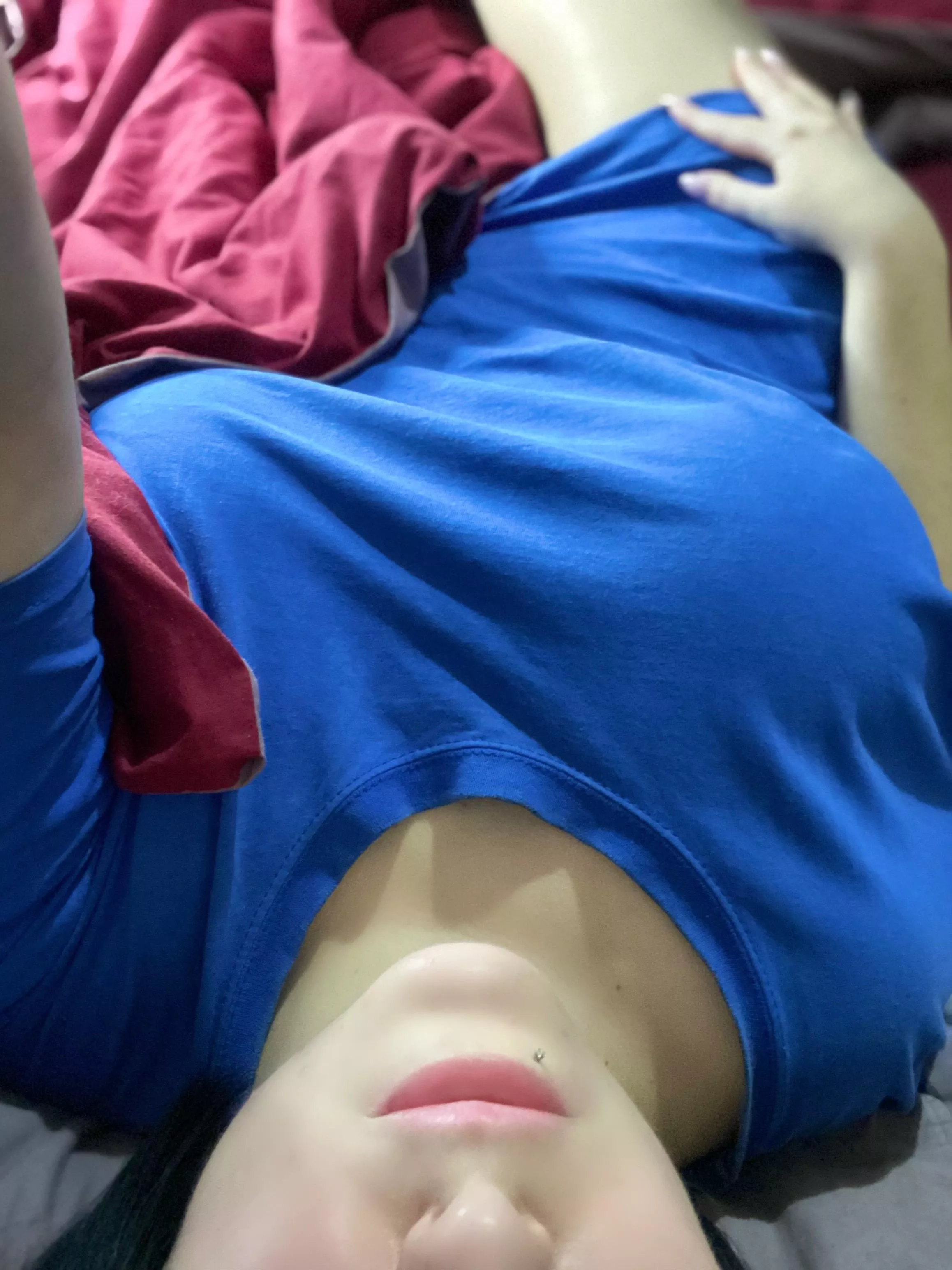 My big breasts are hidden under a T -shirt. posted by ladyjjboobs