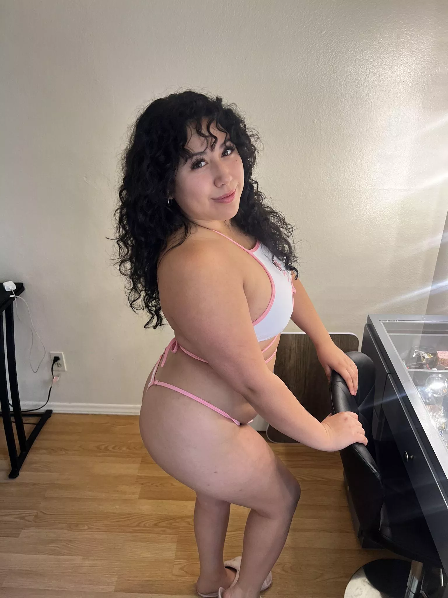 Pops right out of that little skirt posted by Cassidy_Elise