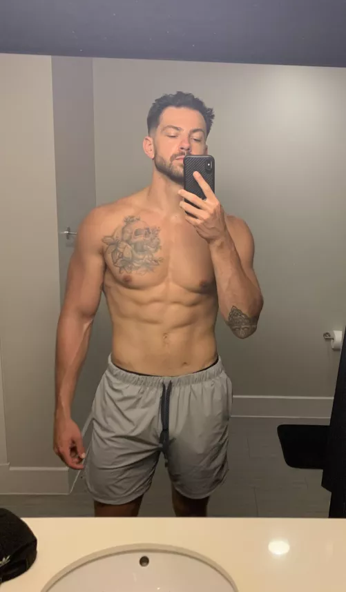 Raise your hand if you think I should stop teasing and drop the shorts. by stozea