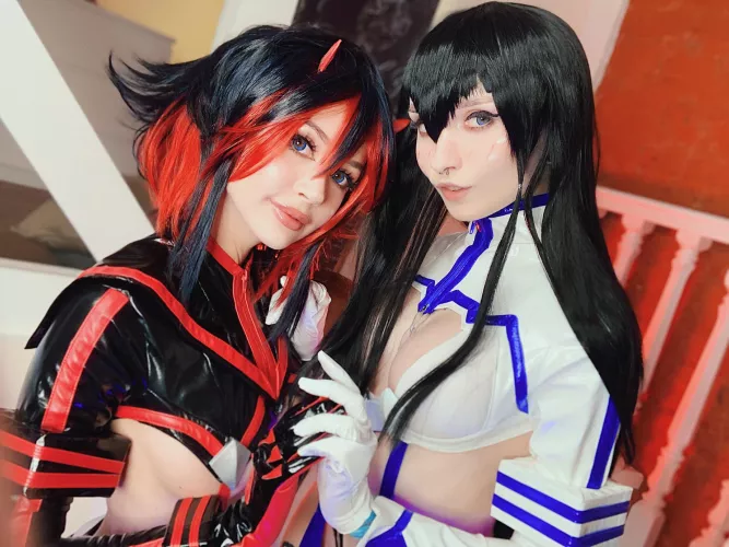 Ryuko and Satsuki from Kill la Kill by Purple Bitch and Zirael Rem by im_purplebitch