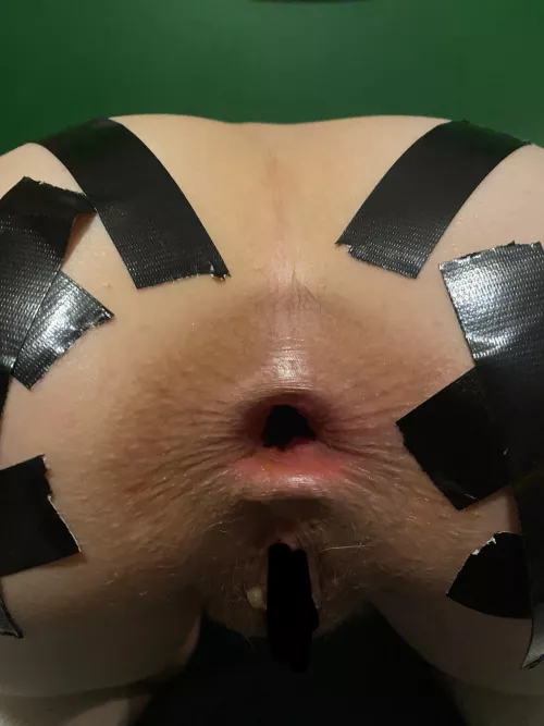 Taped, tied & gaped wide by Hour_Cauliflower_614