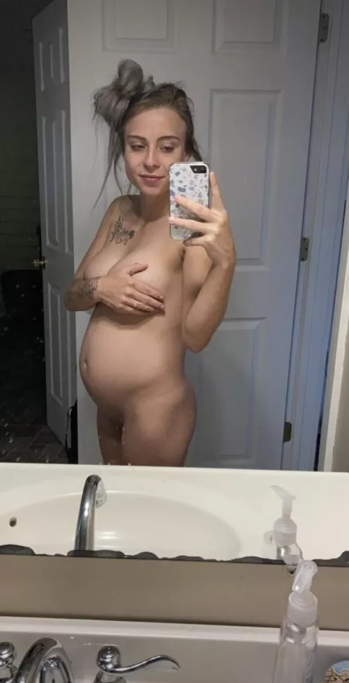 Why don’t you join pregnant mommy in the shower ? 😘 by Momma-pregnant
