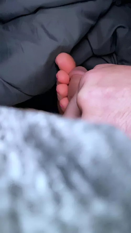 Wife’s soft pink sleepy toes by Kind_Sock_9521