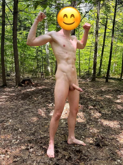 You never know who you might run into in the woods by wildmountainboy3