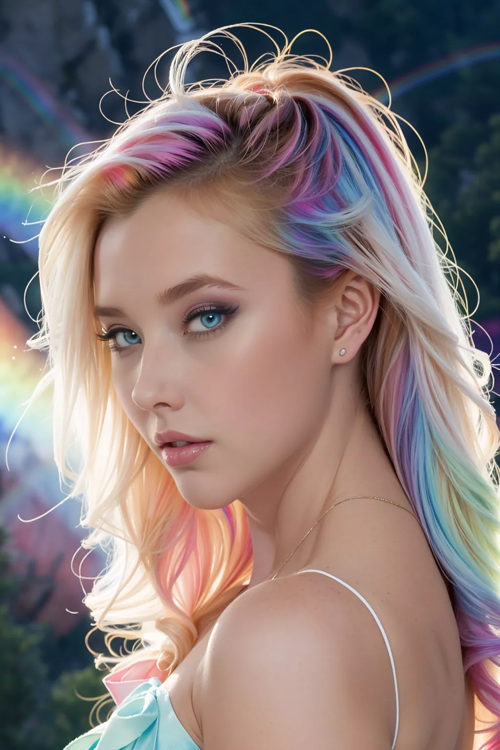 AI generated composition of Samantha Rone ... rather impressive posted by DogZip9x