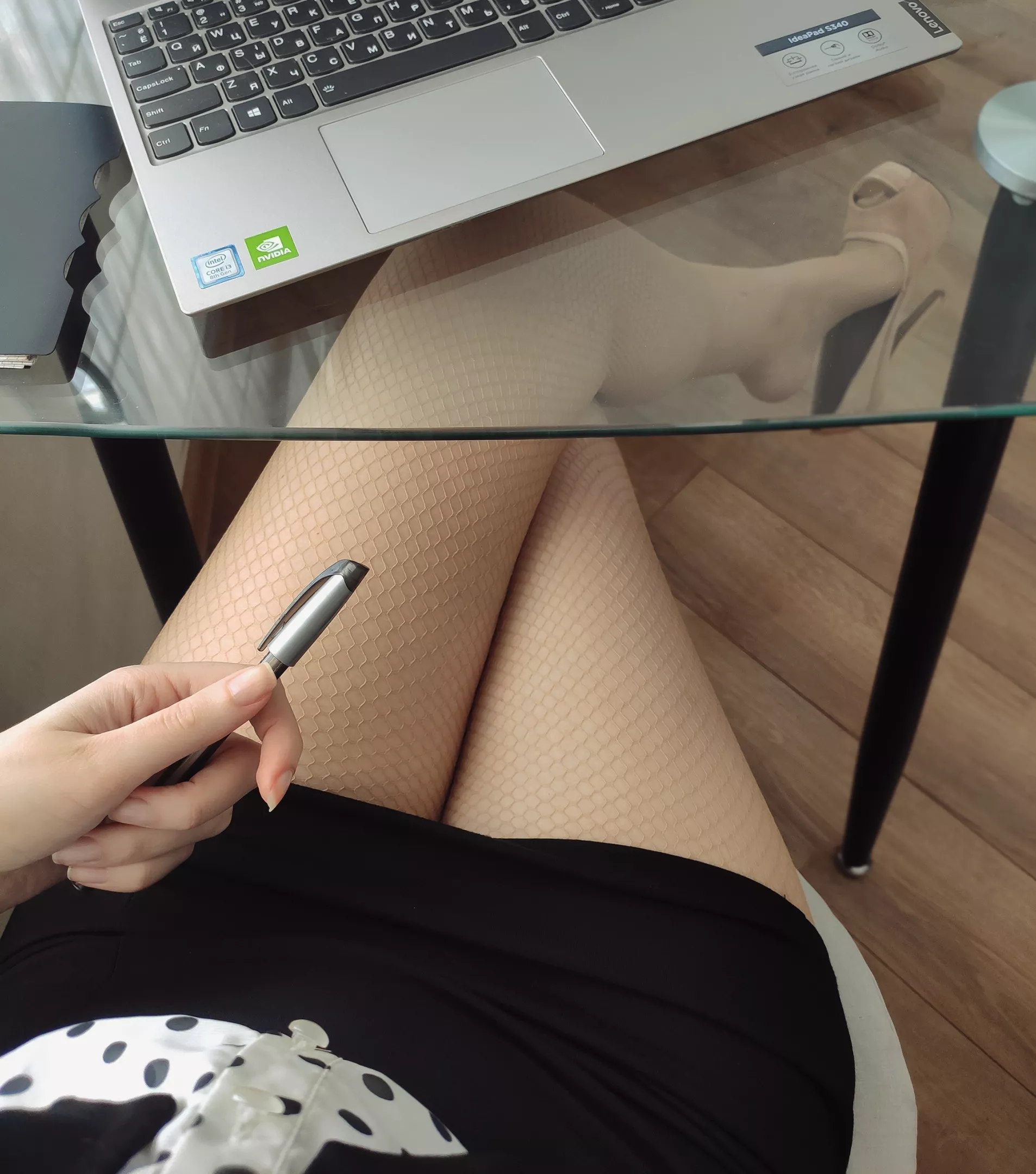 boss loves fishnet tights posted by SweetieAlyona