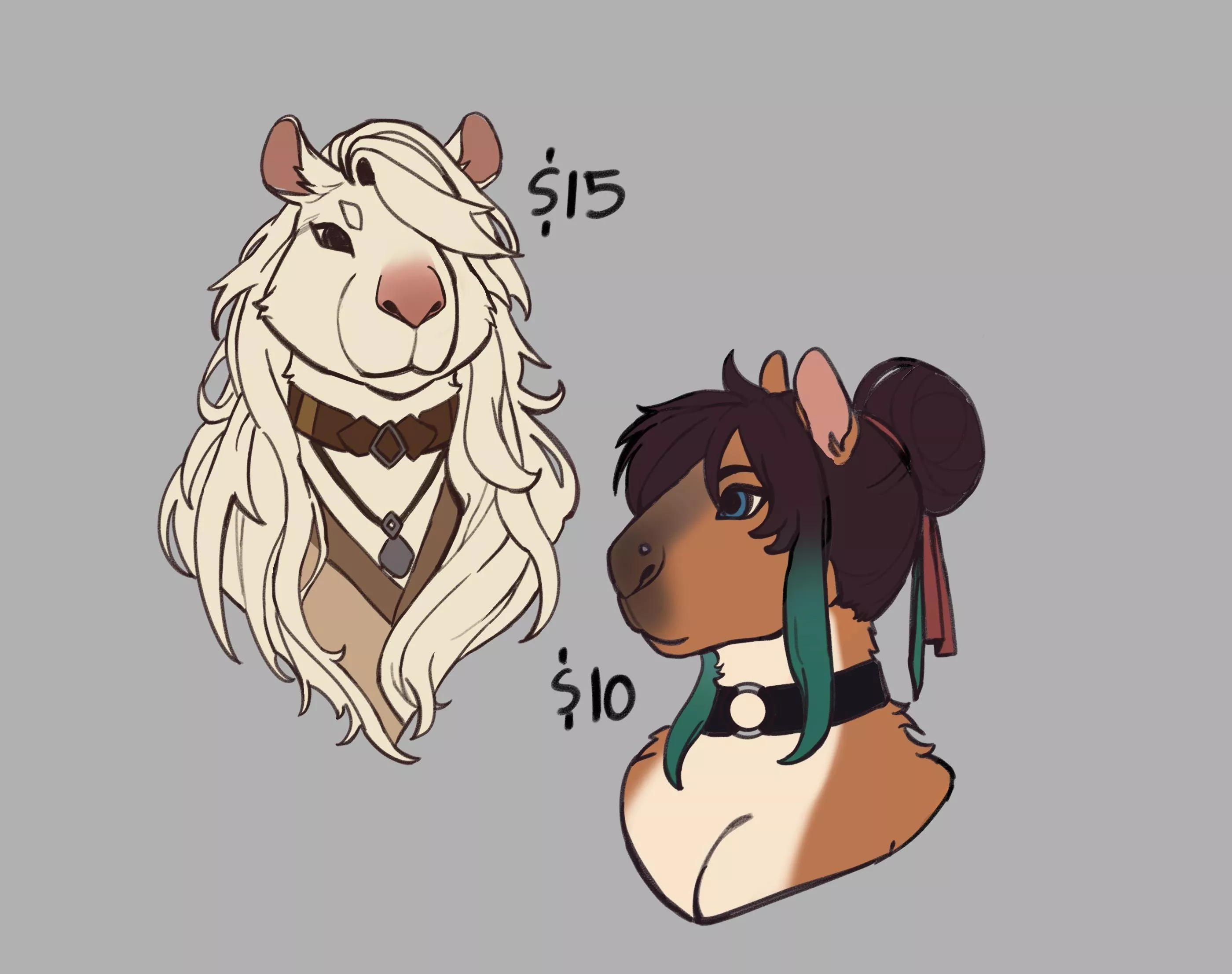 Capybara girls (by me) posted by Creeepecreeeper