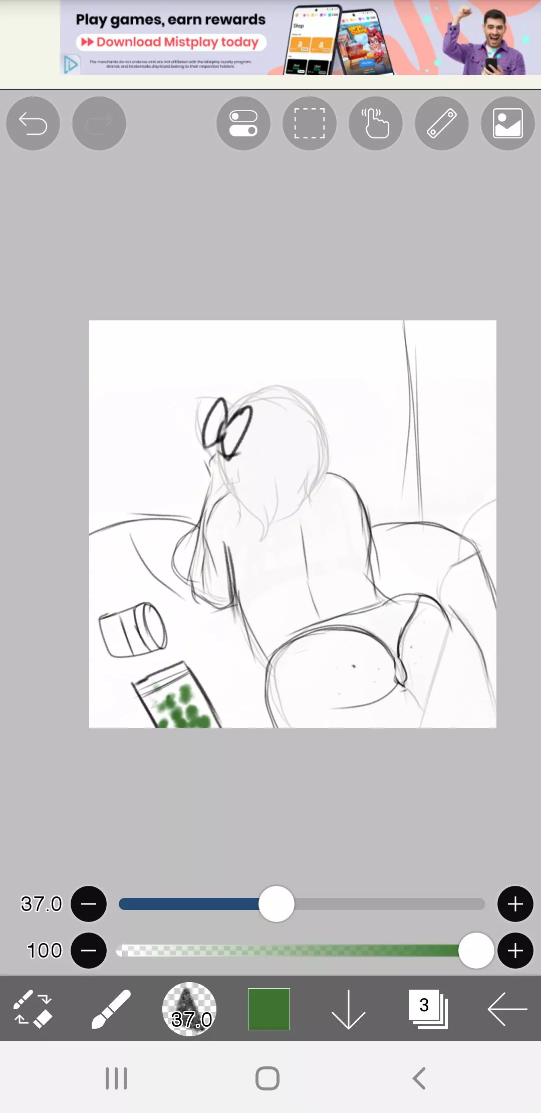 Doodle i did of sayori looking out the window and smoking some weed posted by themneonemonwedges