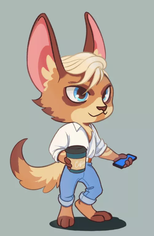 Enjoy your coffee break :) Art by me by koralatas