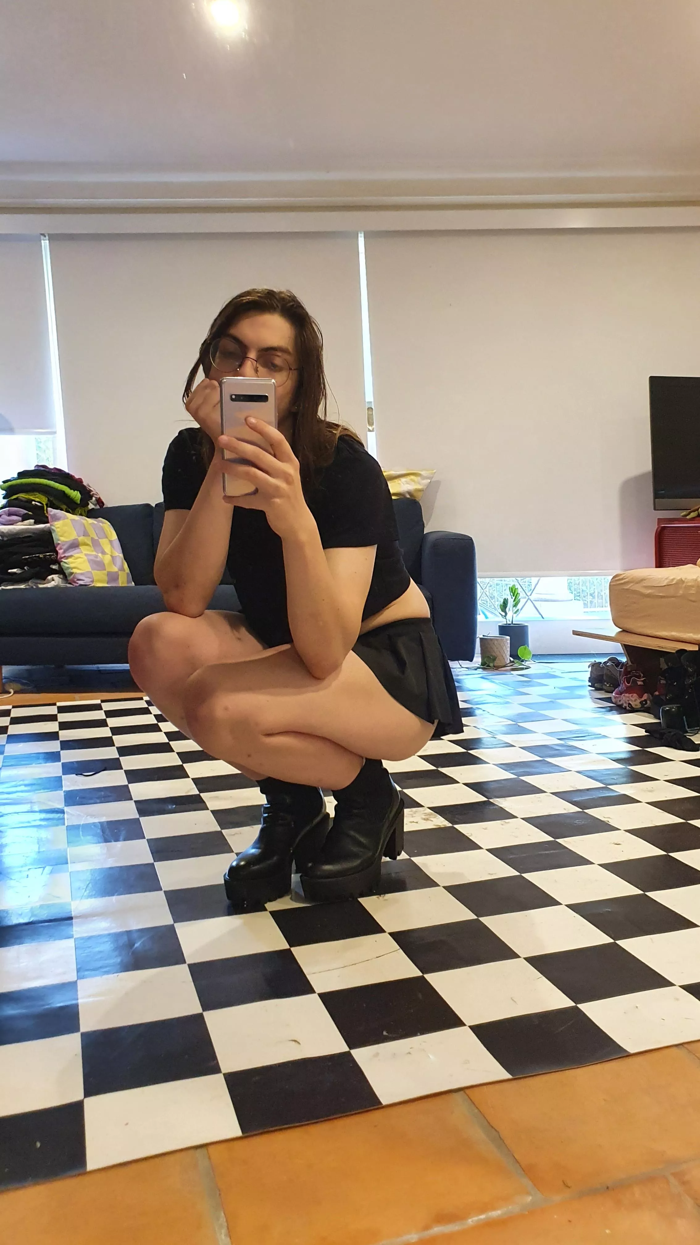 Eyes reveal 👀, also should I put fishnets with this fit? posted by FmbyHeart