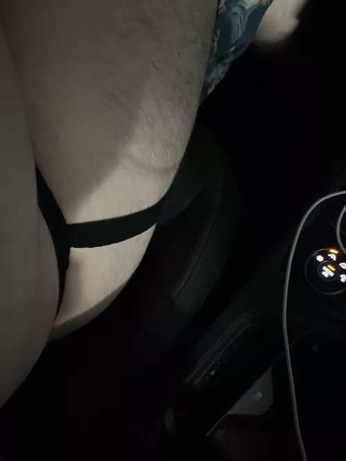 Got horny driving but love feeling my bare ass on the seat by BiCollegeCumGuy