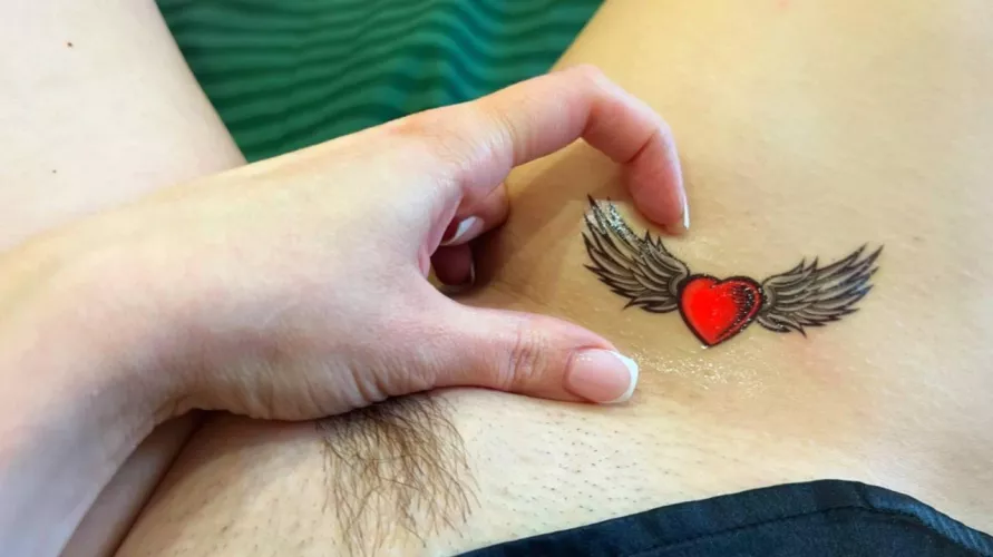 Heart tattoo by Gold_Monika