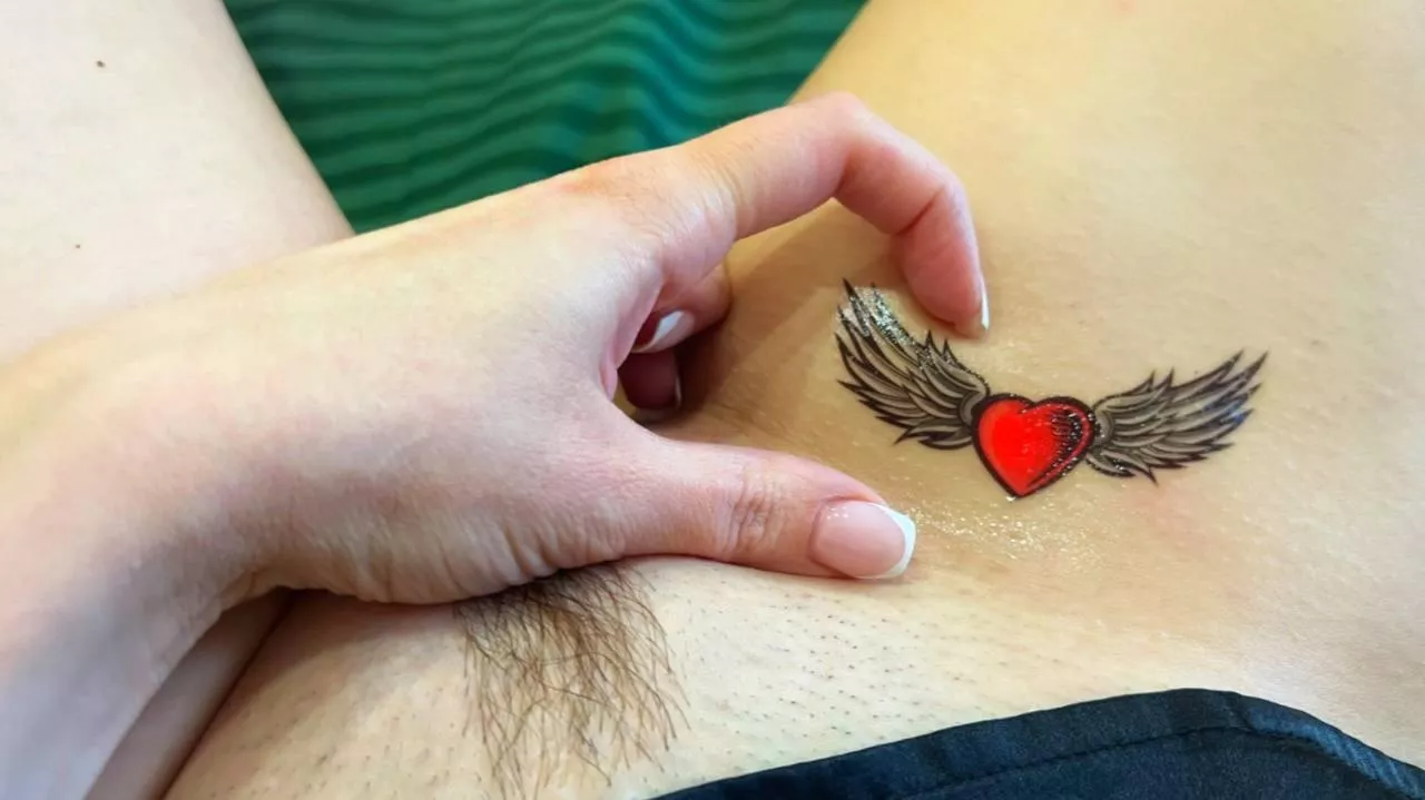 Heart tattoo posted by Gold_Monika