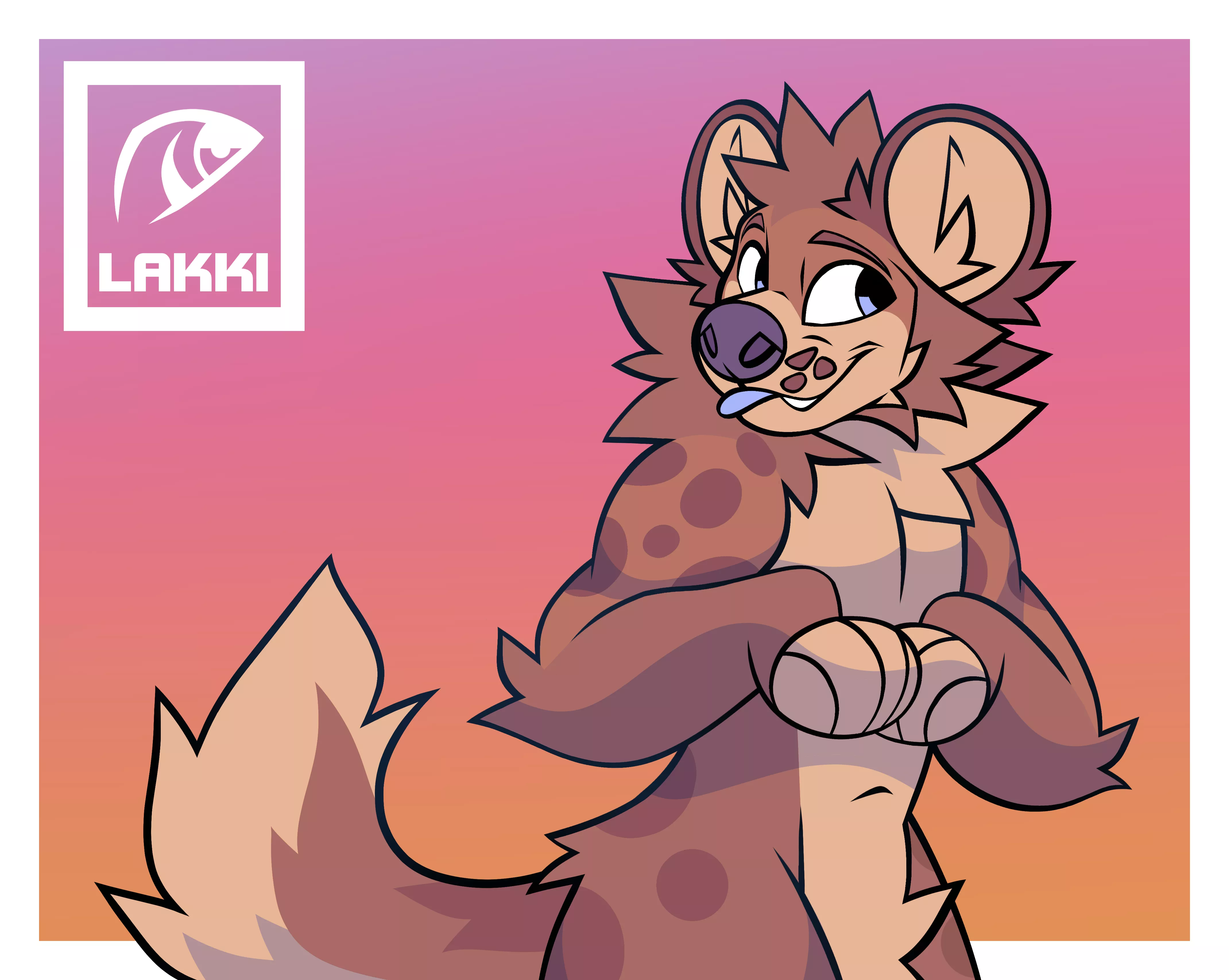 Hyena (Art by me/@LakkiTheFox) posted by Ensoguy