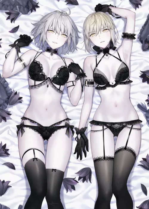 Jeanne & Artoria Alter [Fate] by Slygirl997