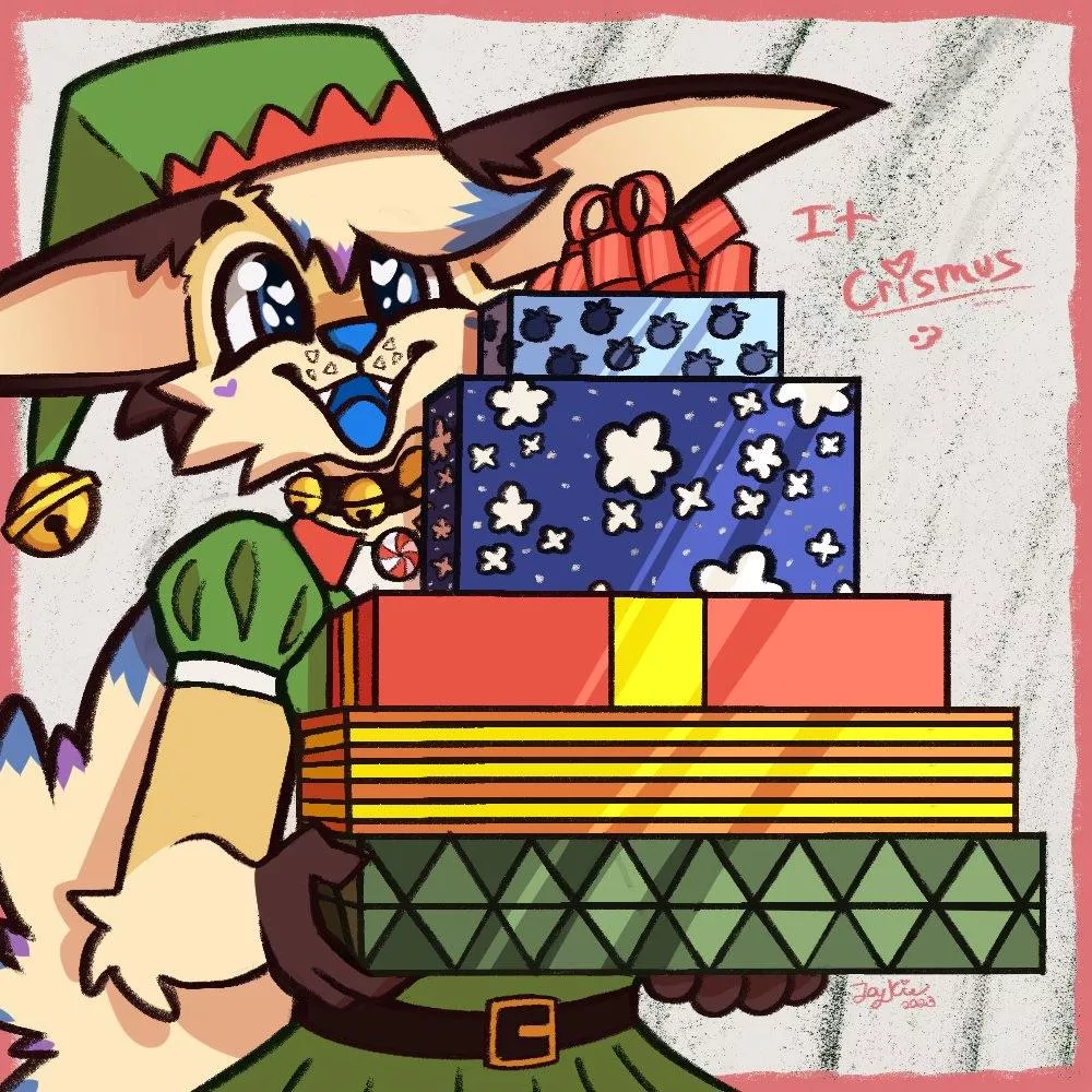 merr crismus ❤️💚🤍 posted by One_Cool_Foxxo