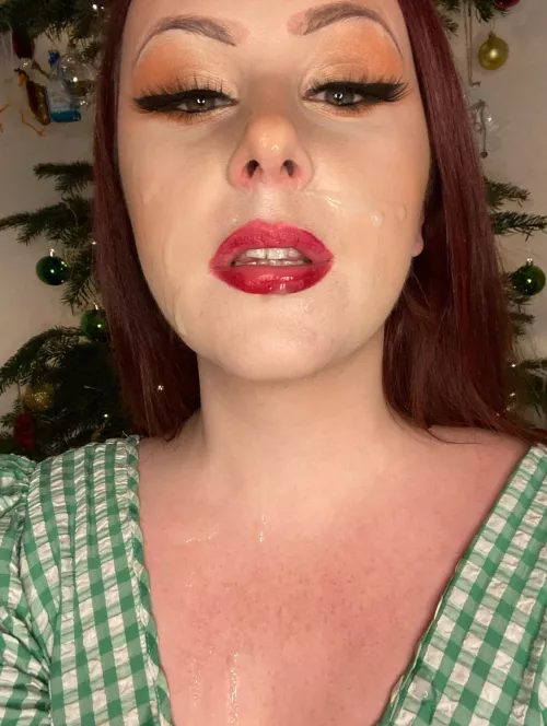 messy lipstick and cum on my face, my happy place! by zxeyxxx