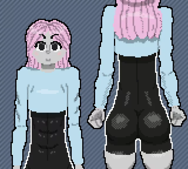 New outfit design + Mannequin-Chan. posted by thesamman06