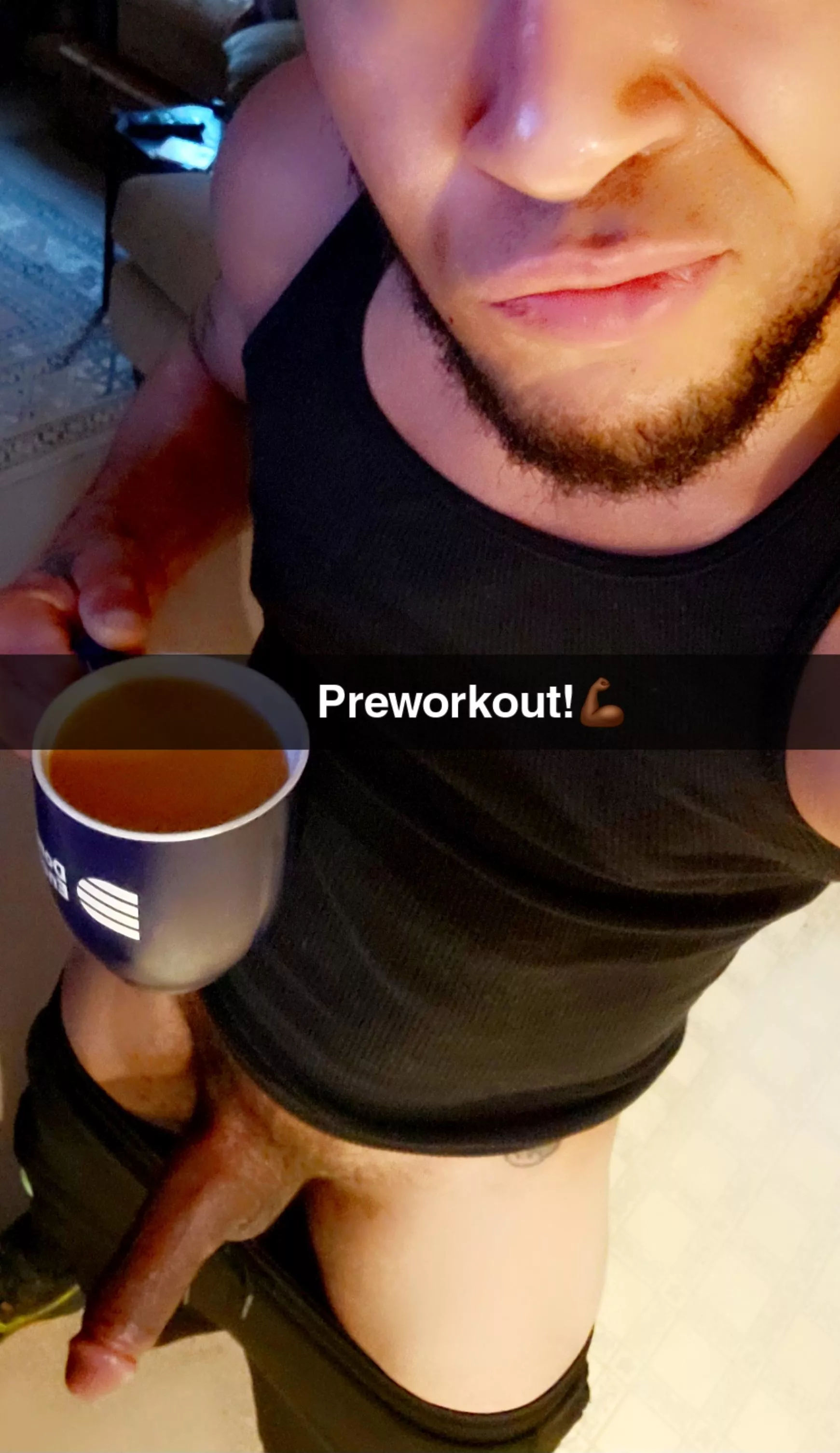 Saturday morning black cock hard on! Pre-workout! Let's go!🏃🏾‍♂️ posted by Vegetable-Patient358
