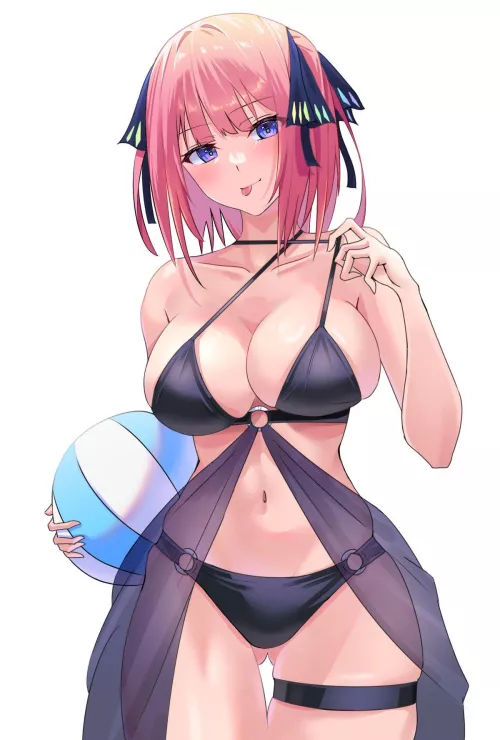 Swimsuit Nino [The Quintessential Quintuplets] by xSaviour_N