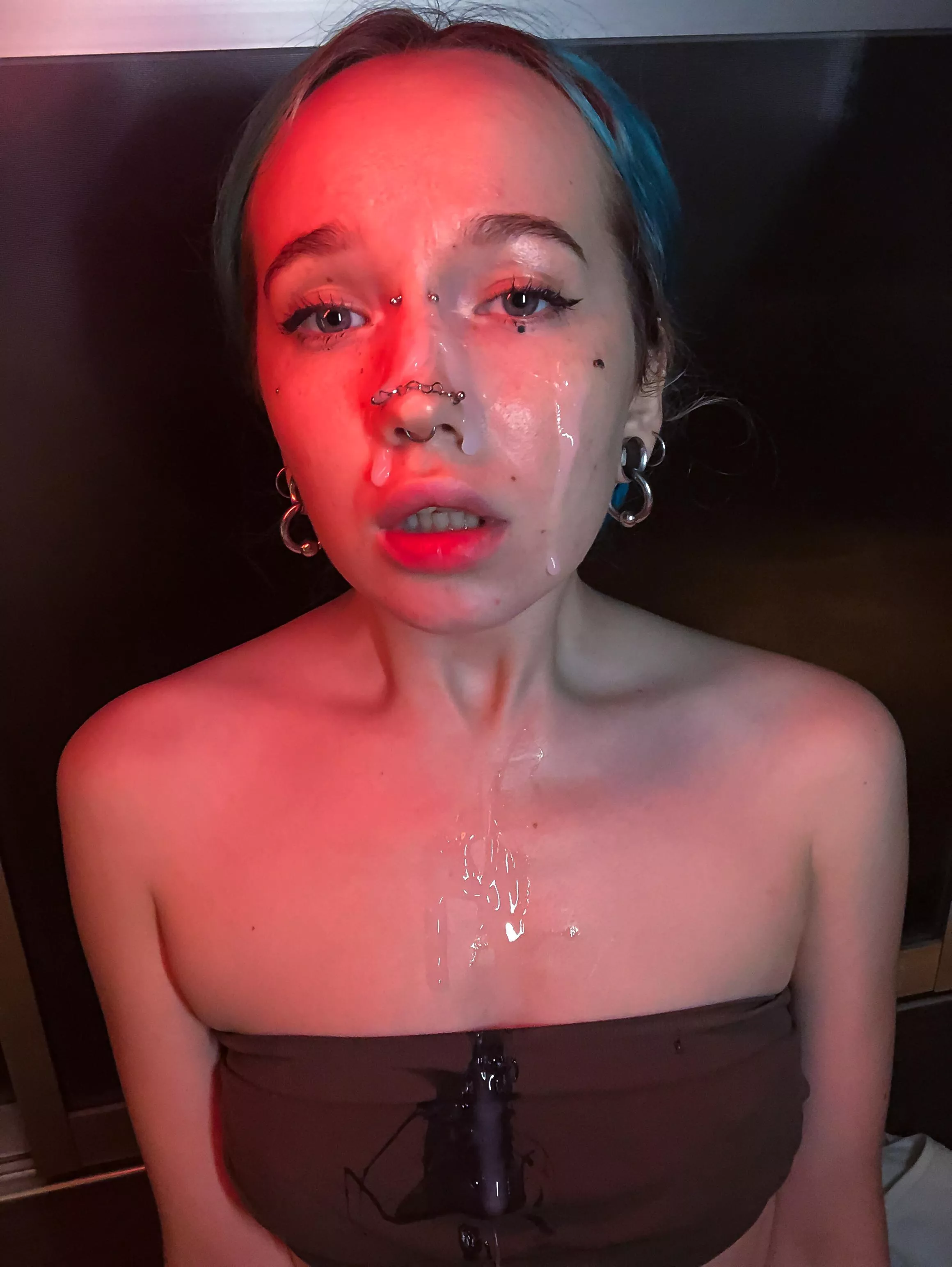 The flow of cum was too strong and soaked my shirt. posted by Scarletty62