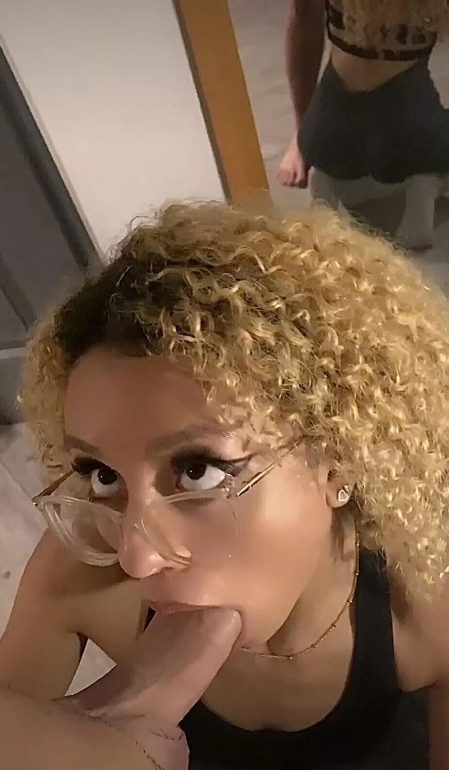 This cock in my mouth is giving me a squint posted by Goldencurls3