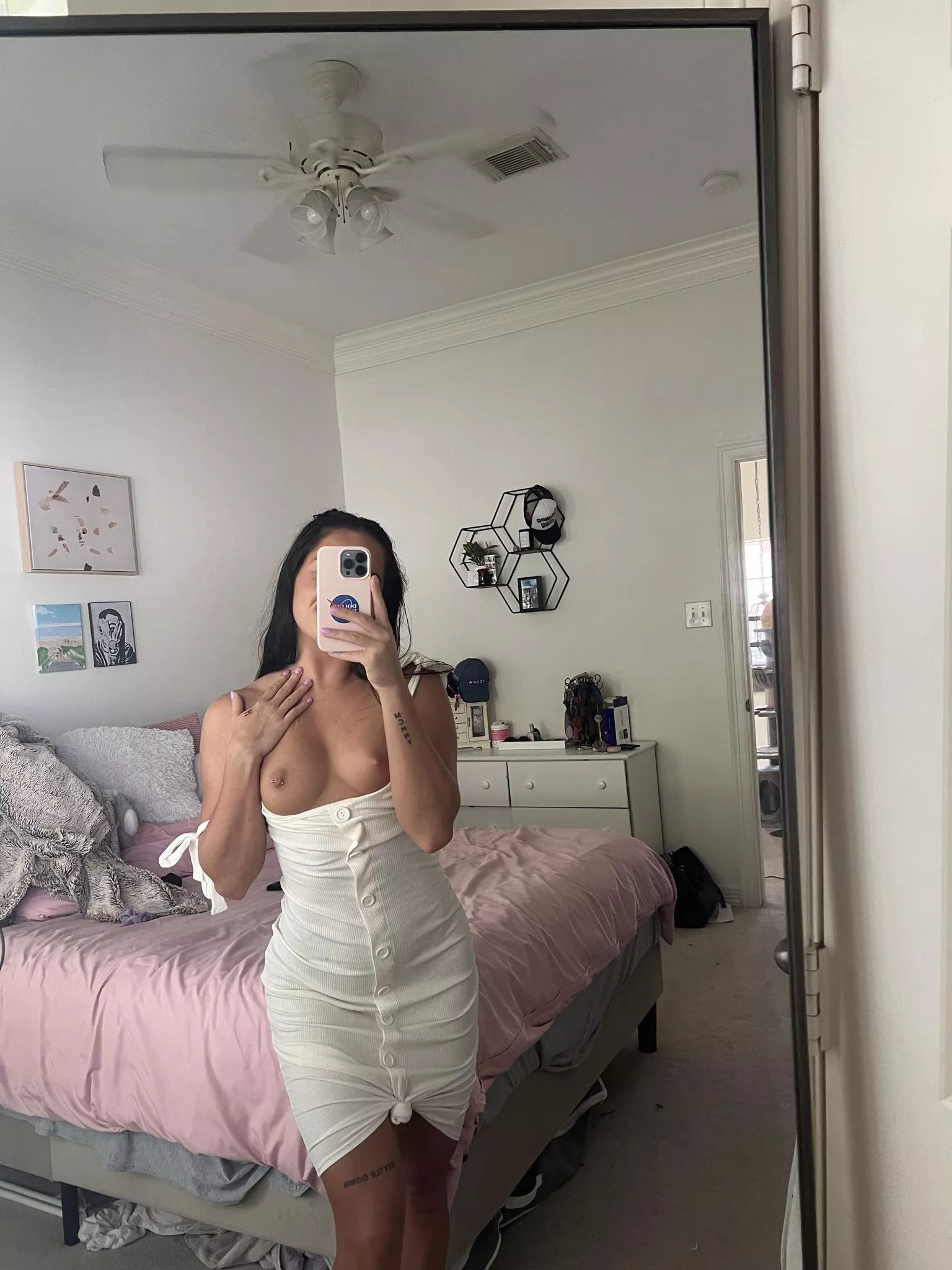 This white dress is nice but it would look even better on the floor posted by cinnamonbunxo