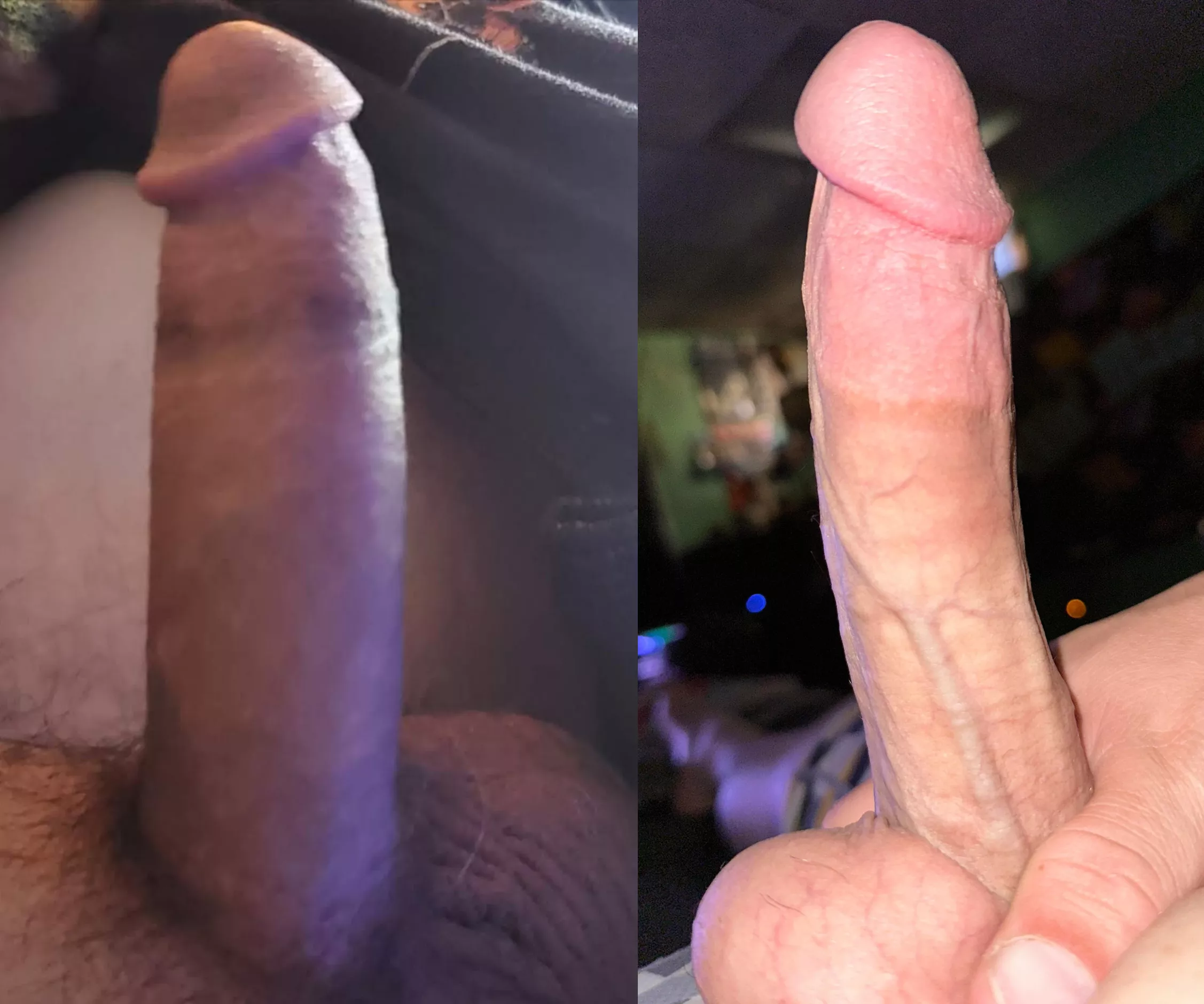 Trying to figure out the better cock me (left) or friend posted by Chemical_Stress9678