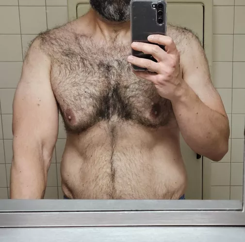 Working on a Saturday means selfies in the restroom 😅 by Prestigious_Poet_69