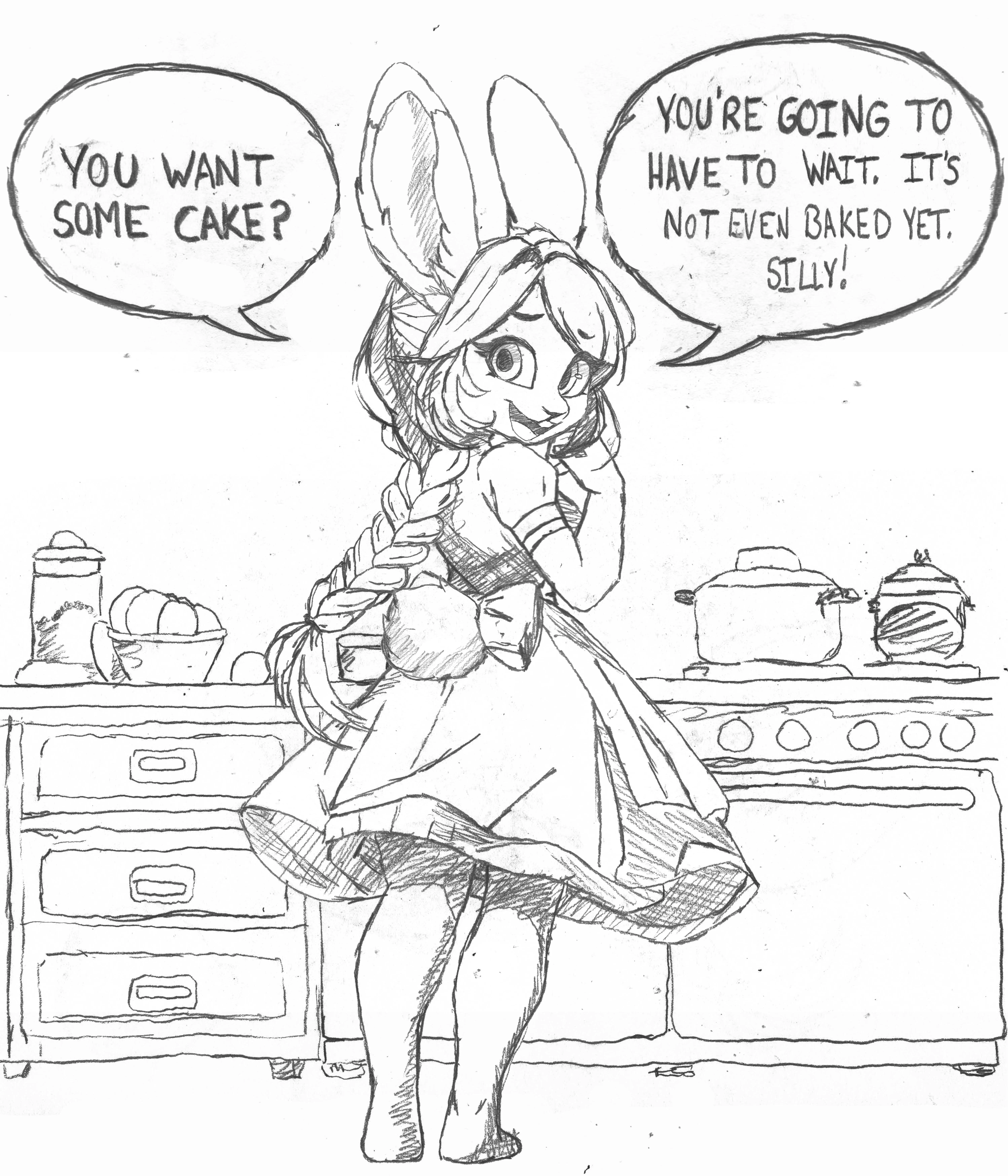 You've all been impatient wanting the Christian Bunny Girl's cake. posted by StudioUAC