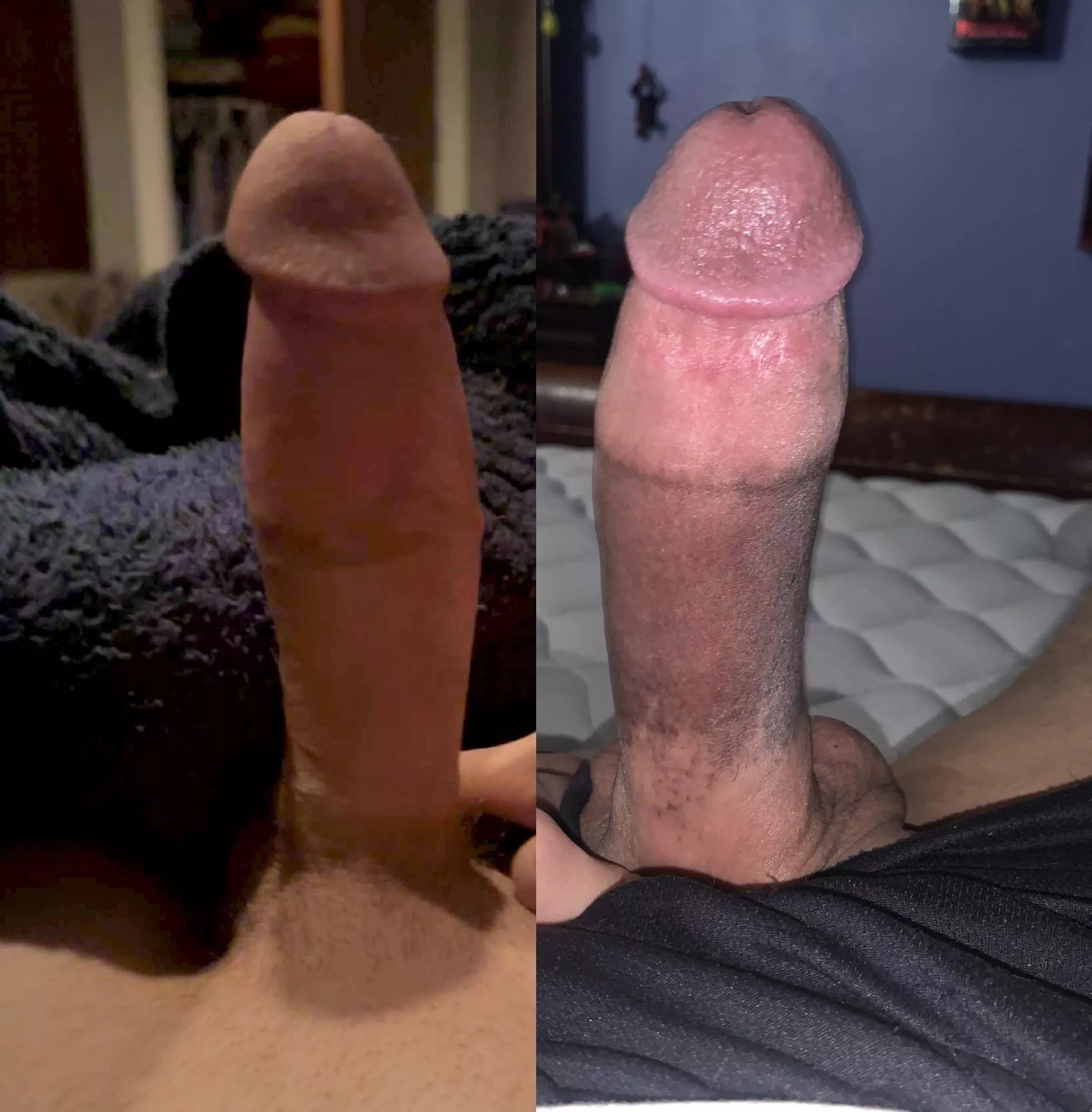 Def one of my fav cock compares🍆 If you’re smaller than us comment your size or what you like about our cocks! posted by DisciplineOwn8858