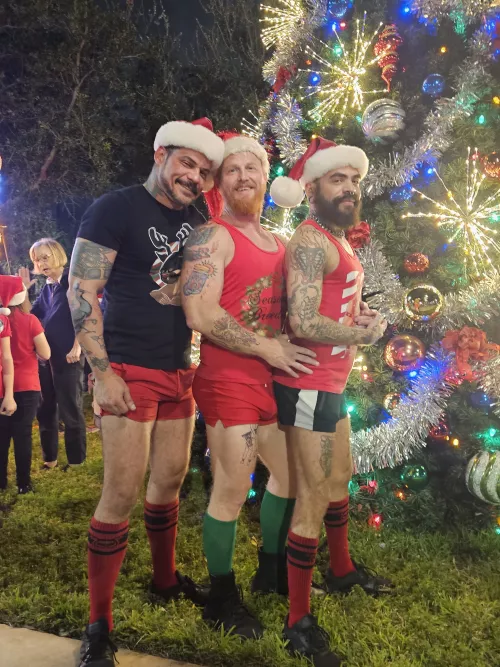 Happy Yule! Look! We do weat clothes sometimes! by 2Masters1Fag