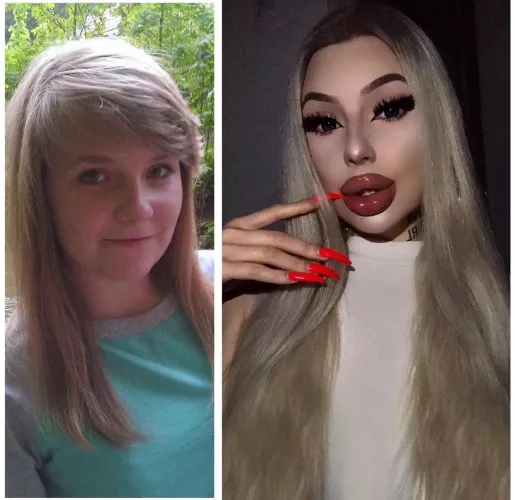 hey guys 😘 what do u think about my bimbofication?😌🩷 by charlotteventurax