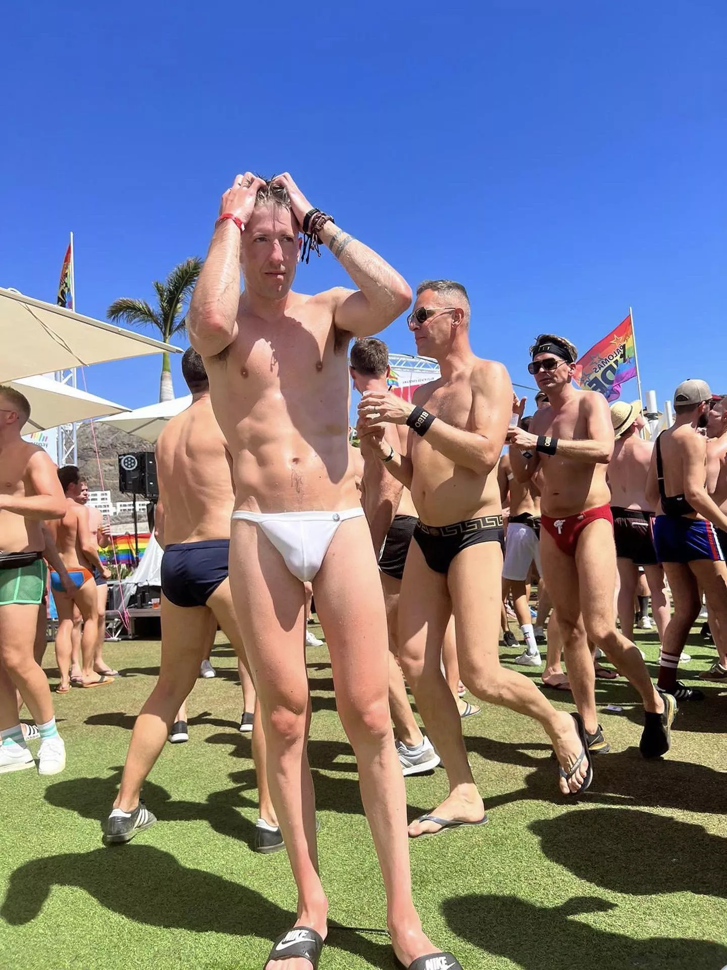 I’ll wait and see who touches me first posted by Lovebeingnaked1