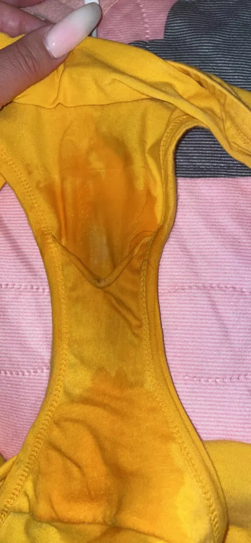 Long day at work! Was so sweaty! I ended up cumming in them when I got home! Love the smell by Misshairypussy