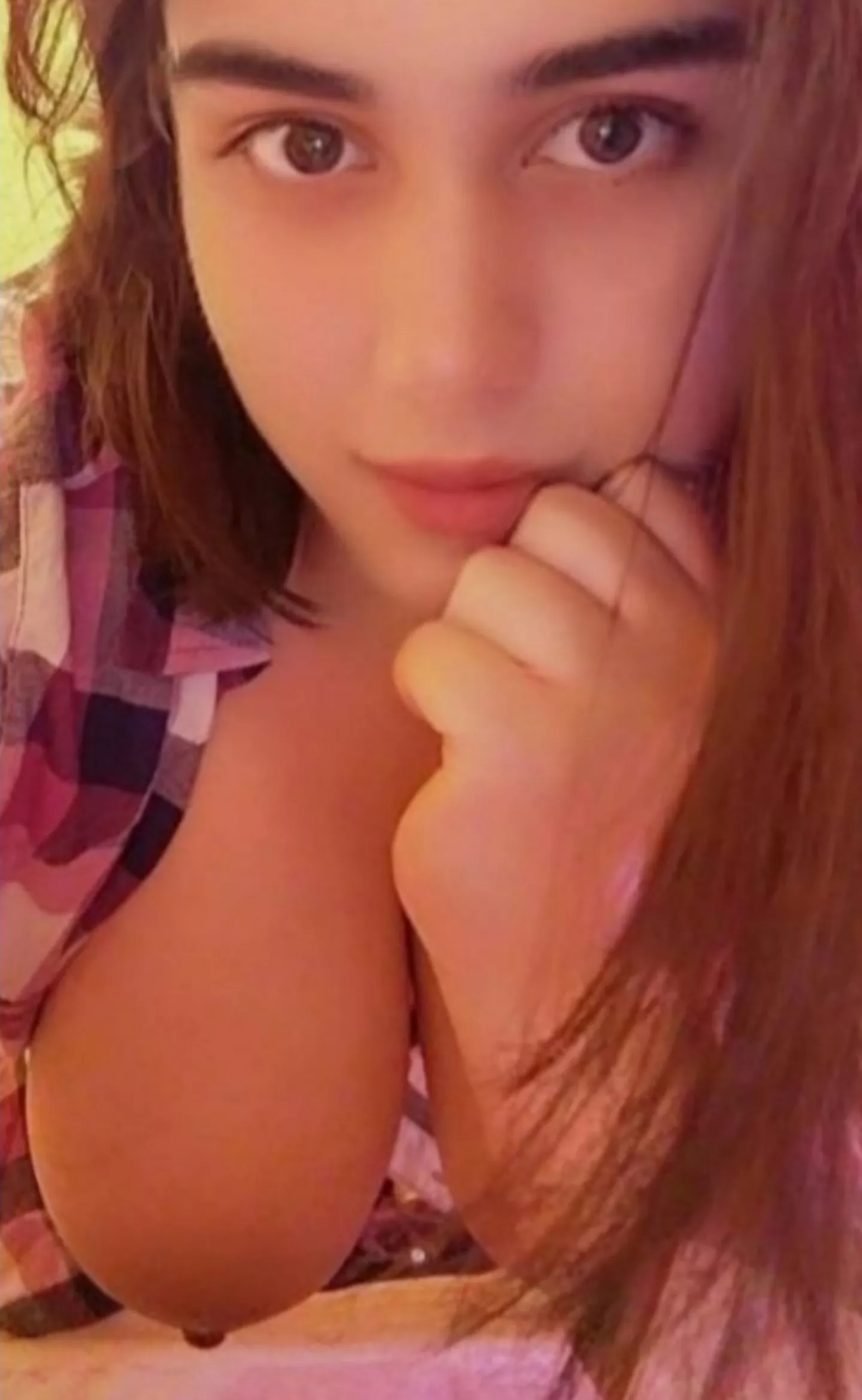 Me and my hanging tit posted by girlsimple20