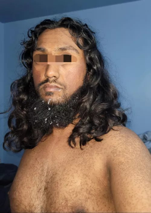 Messy hair and beard by BrownDuke69