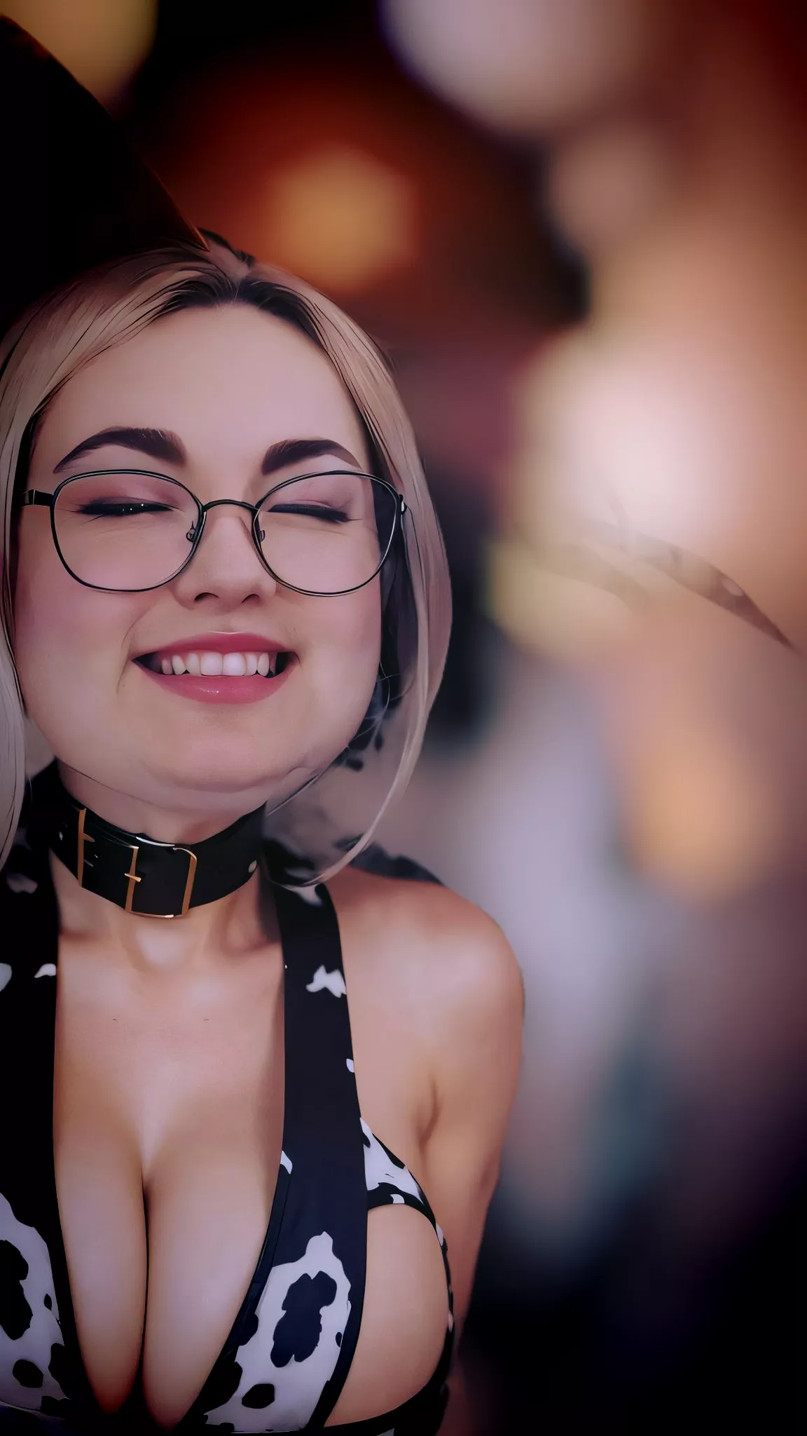 Moo-ve over, ordinary lingerie! Embracing my inner wild side with this udderly captivating cow print bra. Just trying to milk every moment of flirtation. 😉🐄💋 posted by LewdBambi