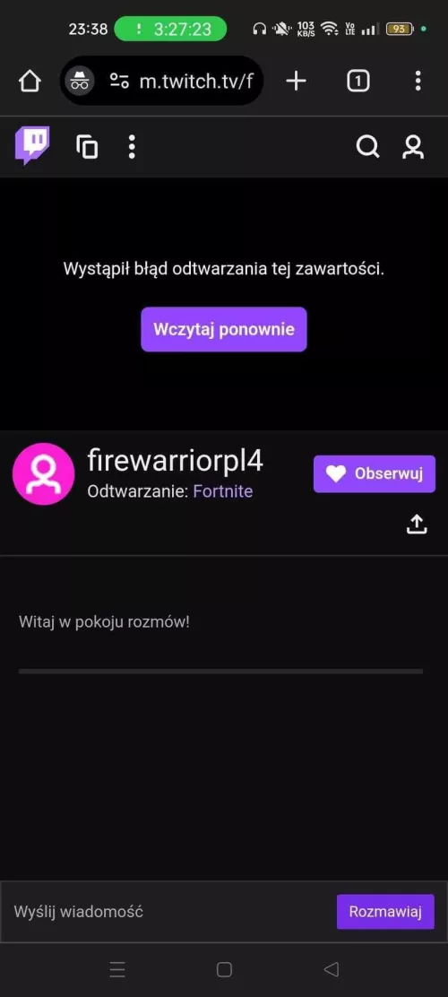 my streams dont load for other people by fireWarriorPL