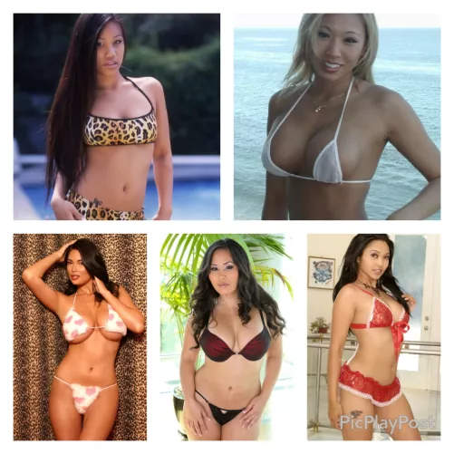 My top 5 Asian pornstars. Lucy Thai, Miko Lee, Tera Patrick, Jessica Bangkok, and Mika Tan by Cat-Daddy-85
